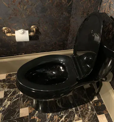 black toilet