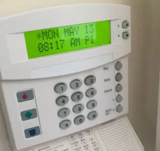 security alarm keypad